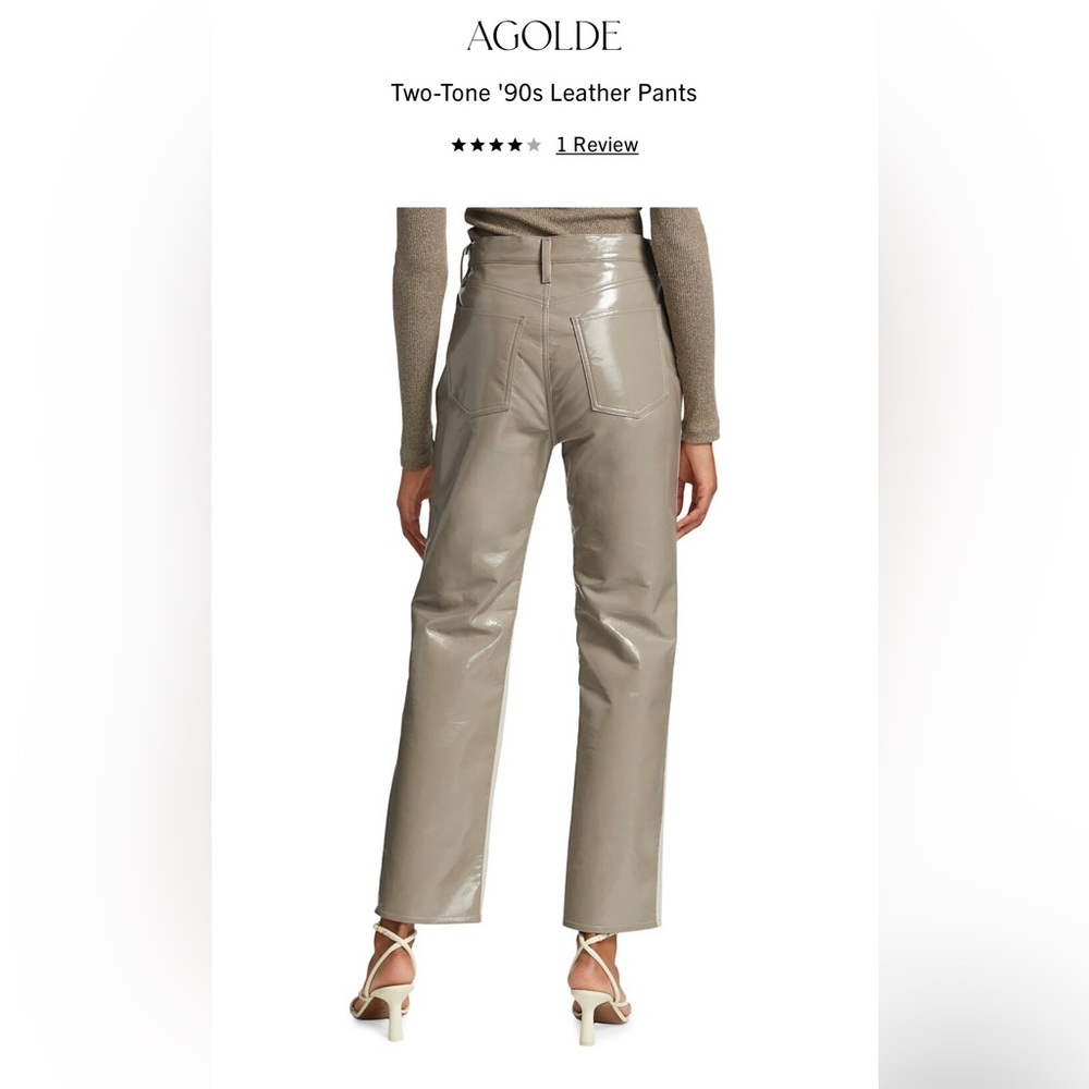 Agolde Two-Tone 90s Leather Pant